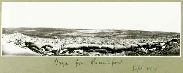 Gaza do posto da rainha, setembro de 1917